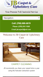 Mobile Screenshot of jbcarpetcare.com