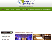 Tablet Screenshot of jbcarpetcare.com